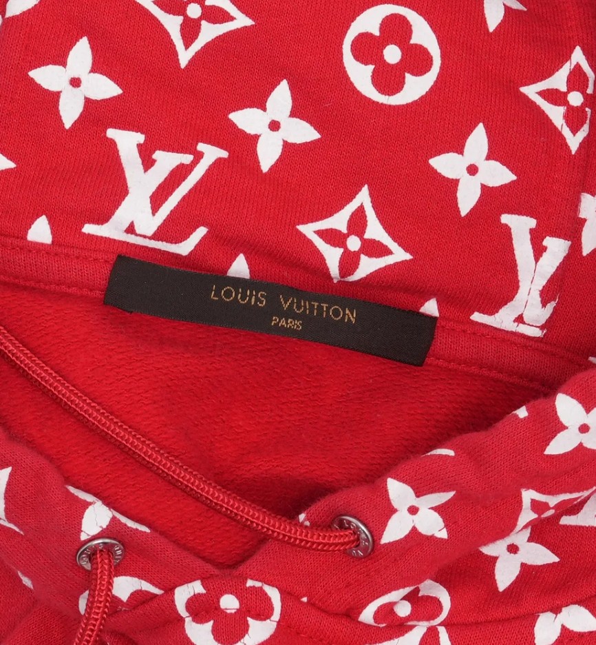 Louis Vuitton monogram hoodie detail